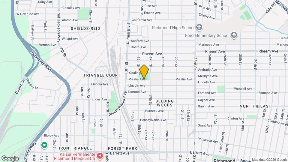1526 Visalia Ave Map and Location Details