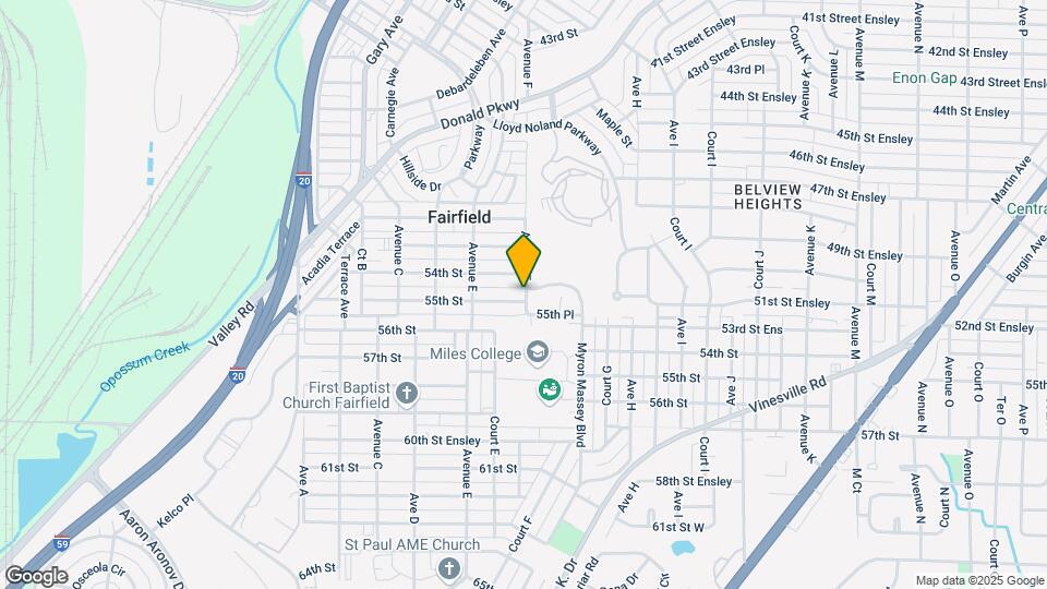 546 55th St, Unit A Map and Location Details