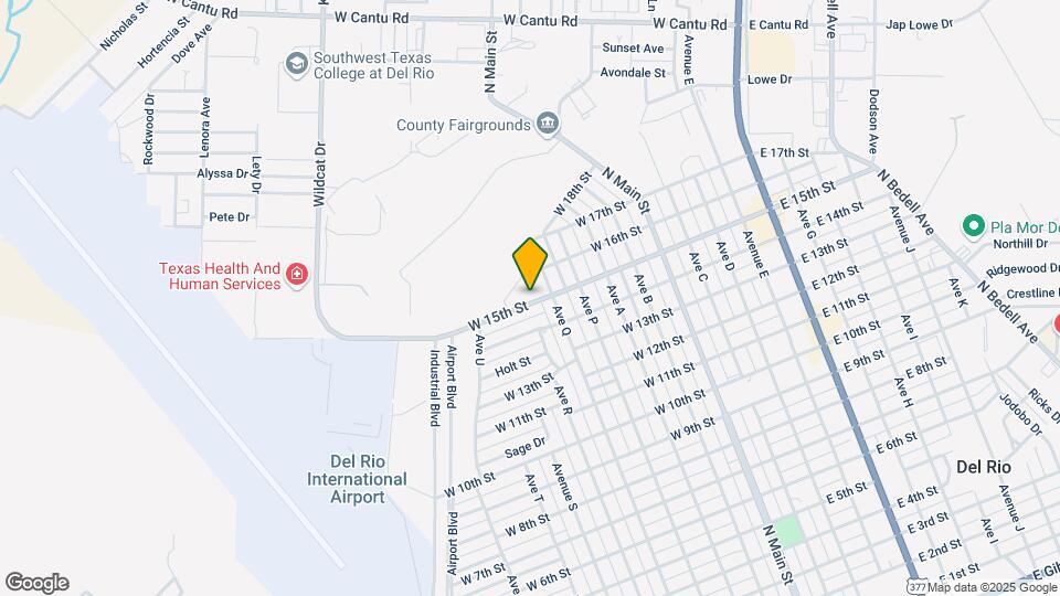507 W 15th St Map and Location Details