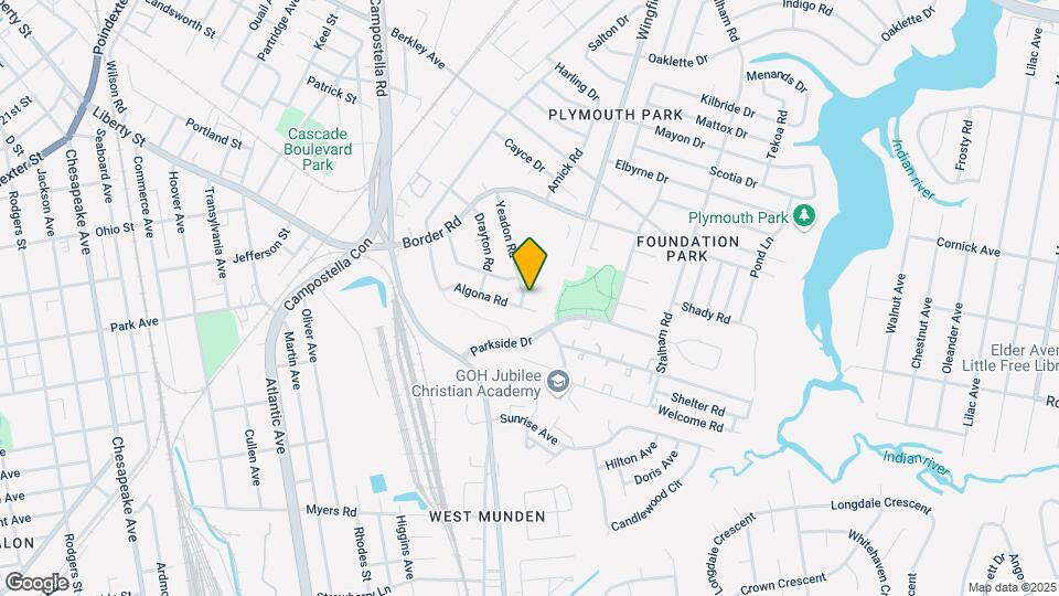 1407 Yeadon Rd Map and Location Details