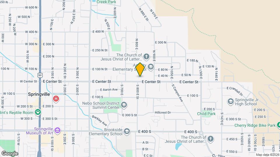 813 E Center St Map and Location Details