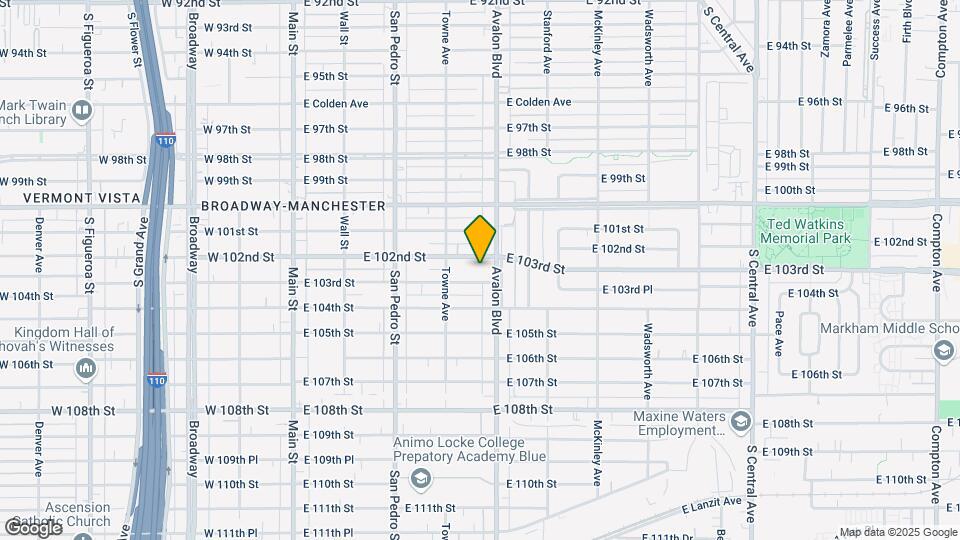 401 E 103rd St Map and Location Details