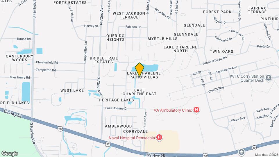 6423 Lake Charlene Ln Map and Location Details