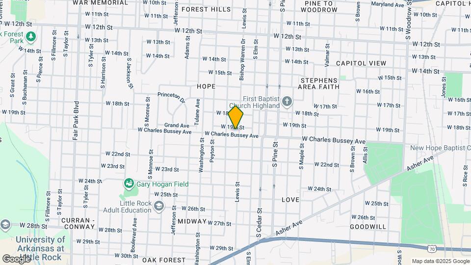 4206 W Charles Bussey Ave Map and Location Details