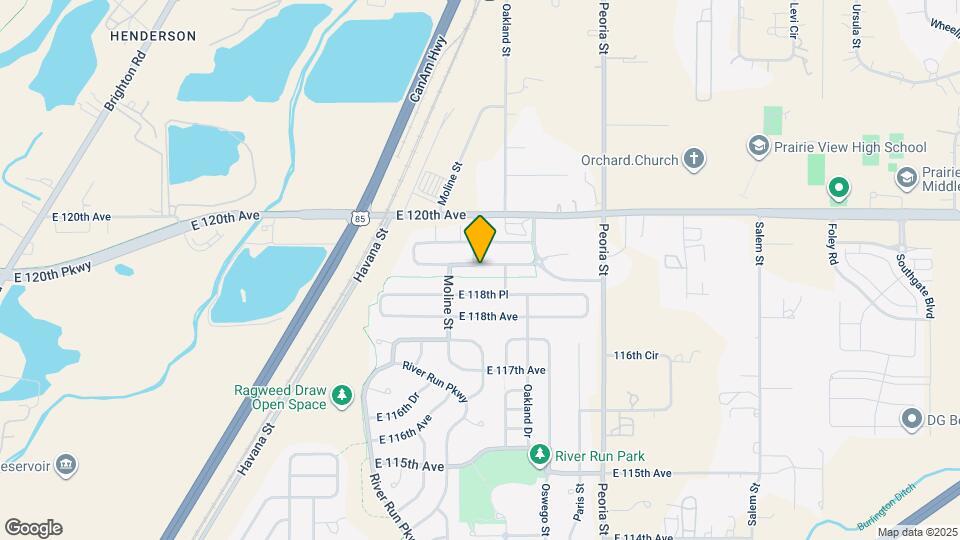 11554 E 119th Ave Map and Location Details