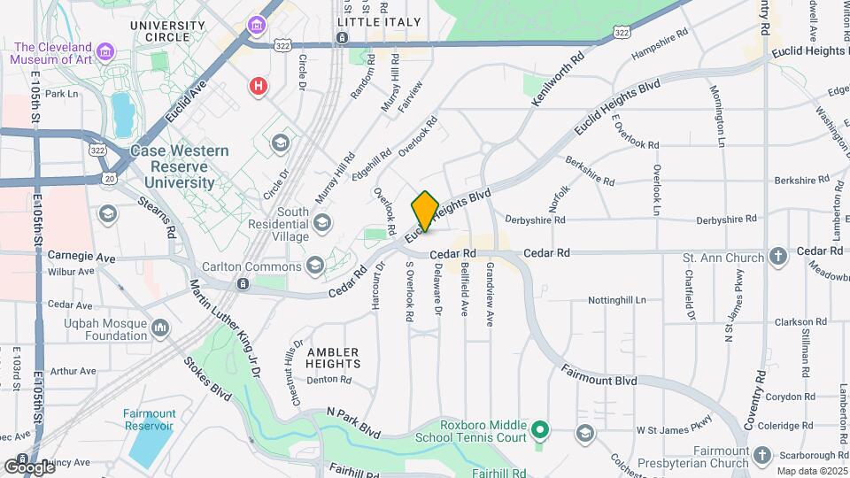 2330 Euclid Heights Blvd Map and Location Details