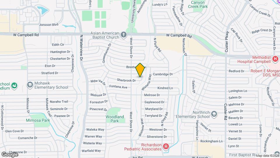 736 Sherbrook Dr Map and Location Details