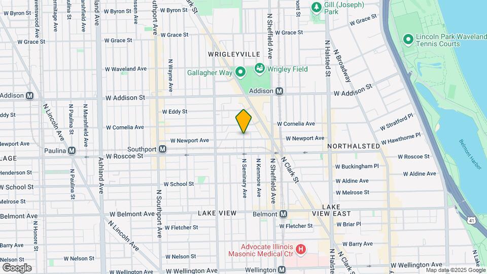 3438 N Seminary Ave-Unit -1 Map and Location Details