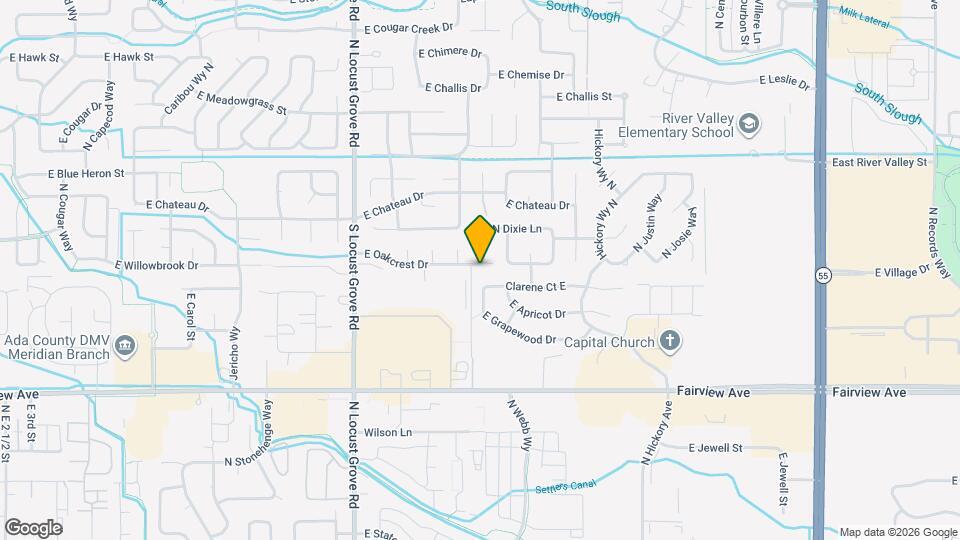 2023 E Oakcrest Dr Map and Location Details