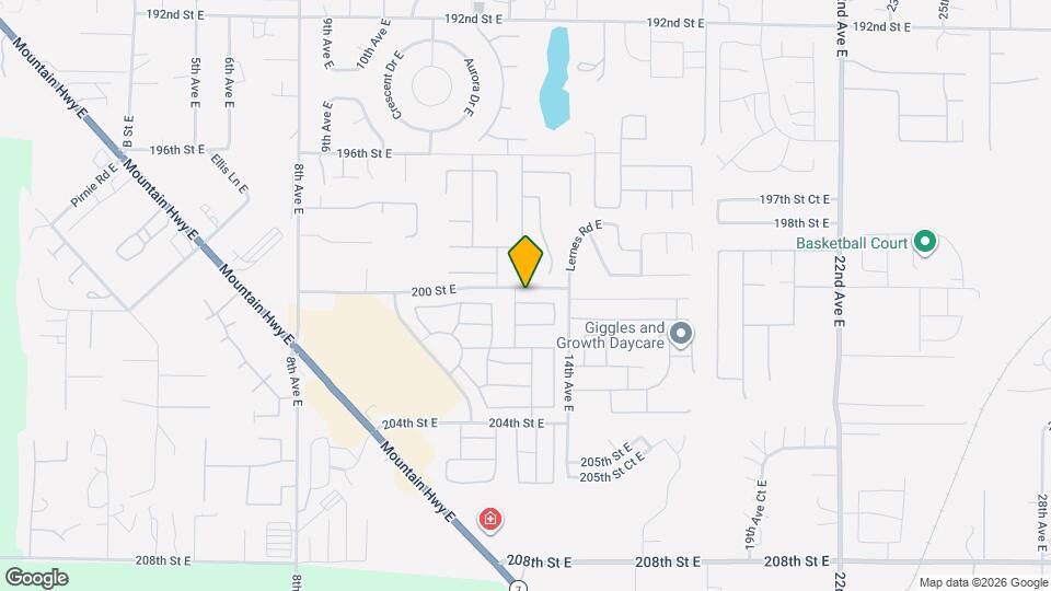 1219 200th St Ct E Map and Location Details