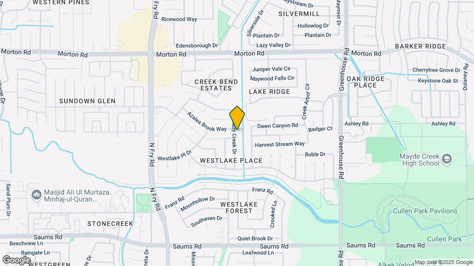 2730 Hazy Creek Dr Map and Location Details