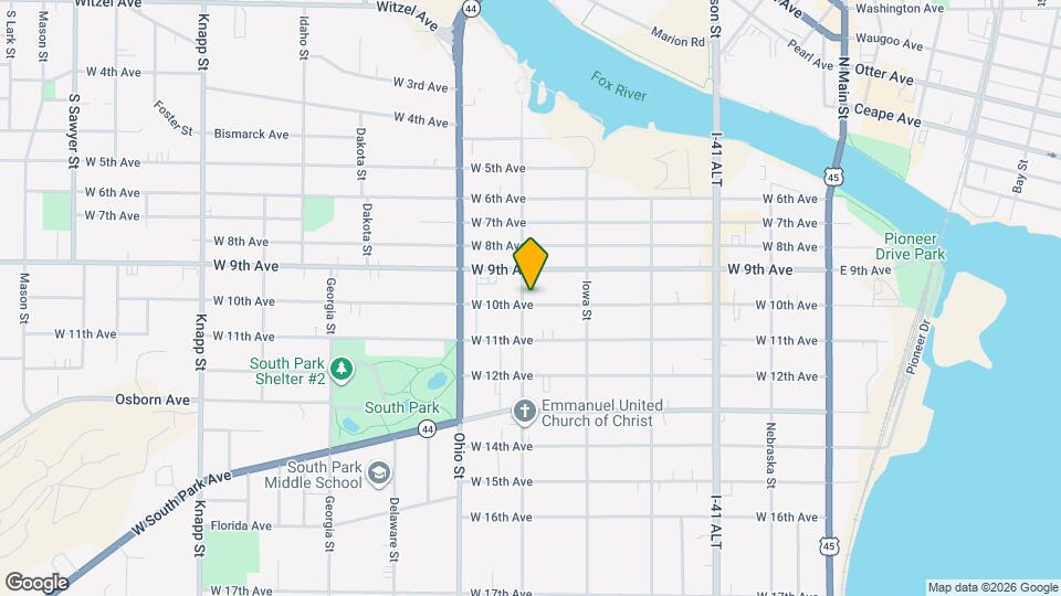 452 W 10th Ave Map and Location Details