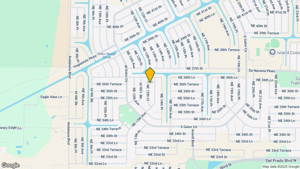 3615 NE 12th Ct Map and Location Details