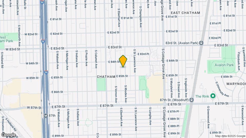 8428 S Rhodes Ave Map and Location Details