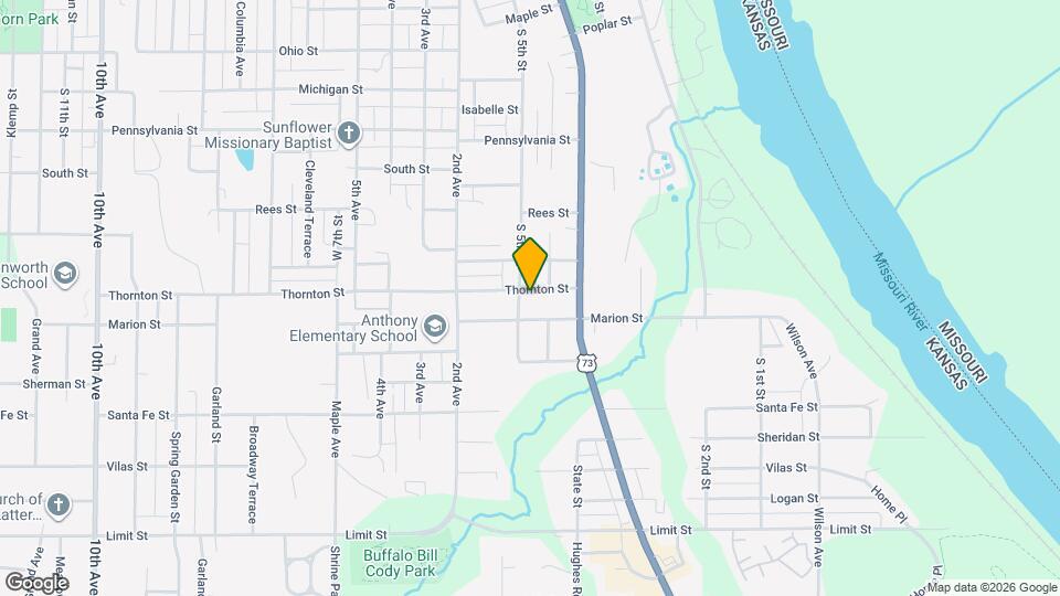 2105 S 5th St Map and Location Details