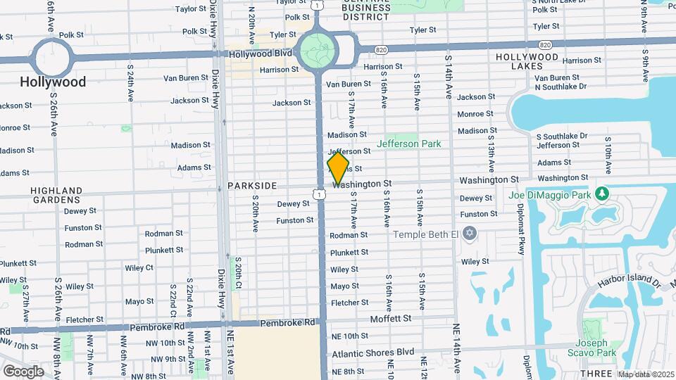 1730 Washington St Map and Location Details