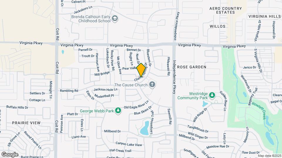445 Cherry Spring Dr Map and Location Details