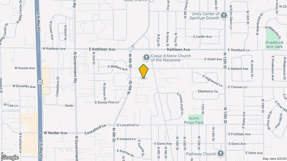 730 E Gregory Ln Map and Location Details