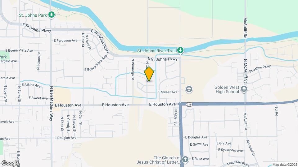 1642 N Goddard St Map and Location Details