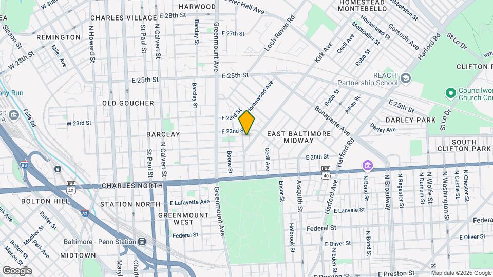 2129 Homewood Ave Mapa y Detalles de la Ubicación