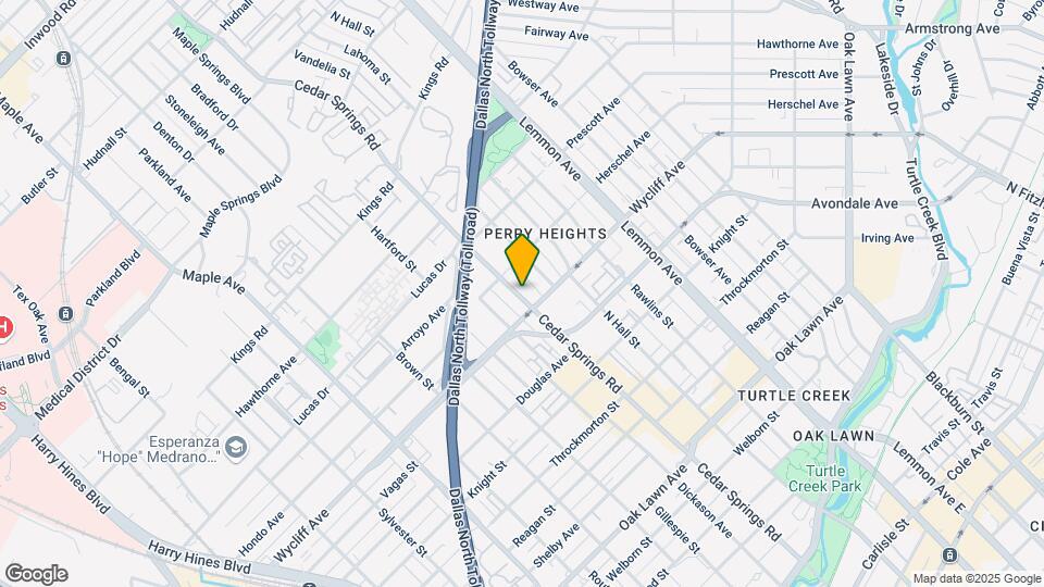 4340 Cedar Springs Rd, Unit #107 Map and Location Details
