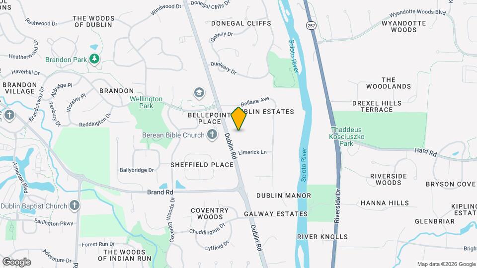 7570 Dublin Rd Map and Location Details