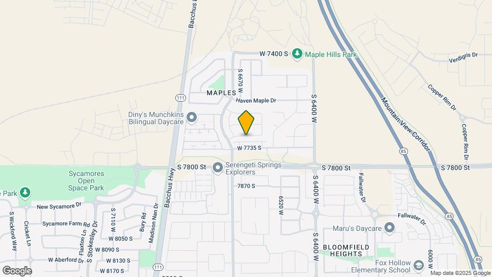 6637 W Terrace Wash Ln Map and Location Details