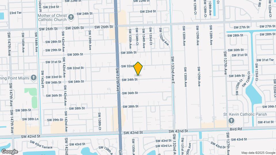 13493 SW 34th St Mapa y Detalles de la Ubicación