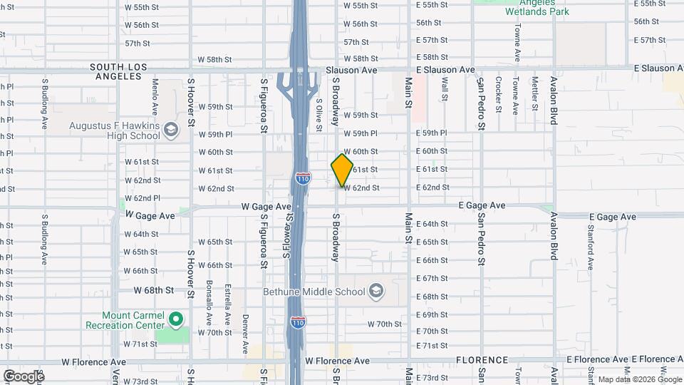 6200 S Broadway Map and Location Details