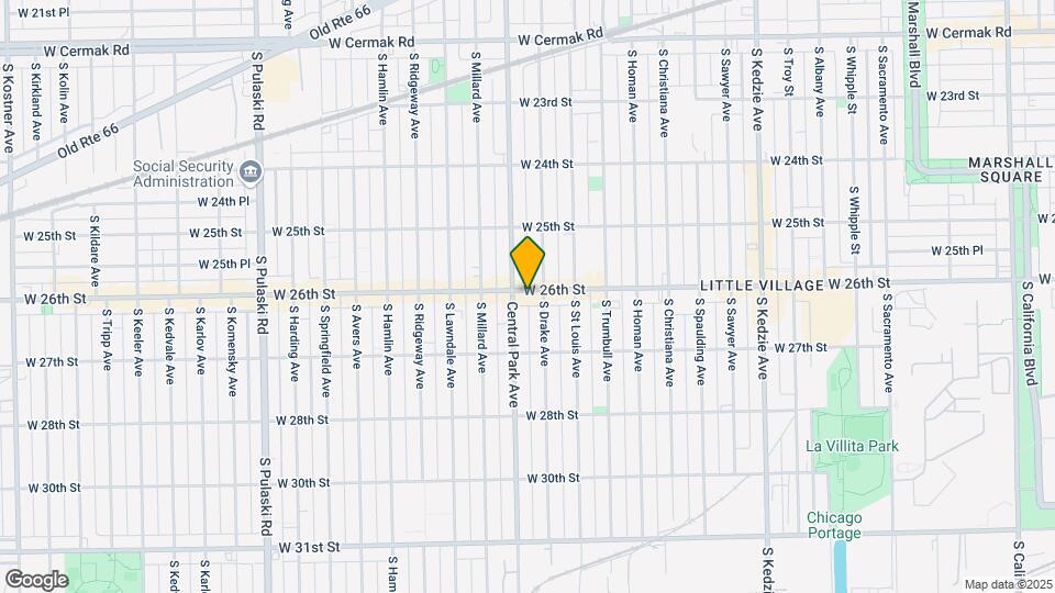 3547 W 26th St Map and Location Details