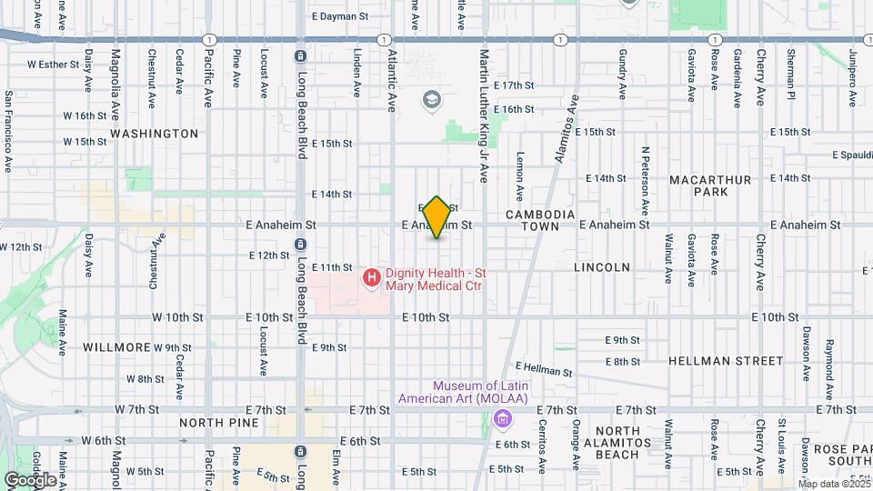 1205 Olive Ave Map and Location Details