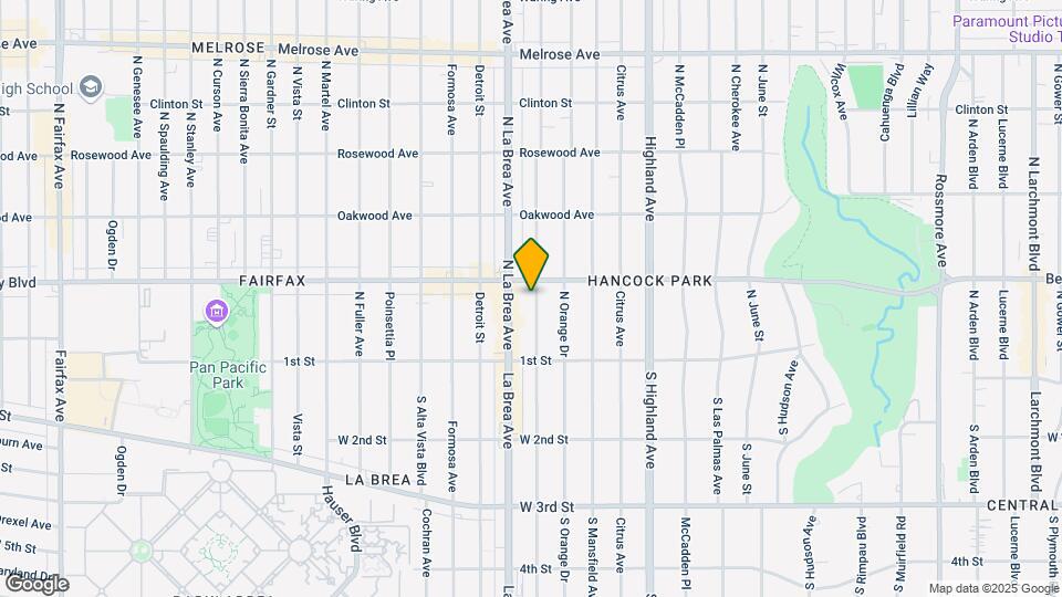 169 N Sycamore Ave Mapa y Detalles de la Ubicación