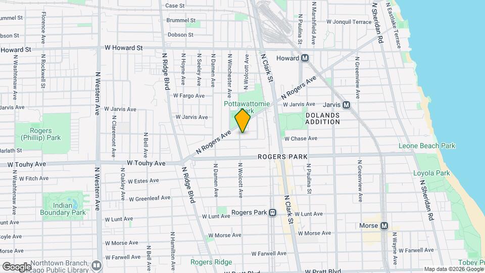7303 N Wolcott Ave, Unit 1 Map and Location Details