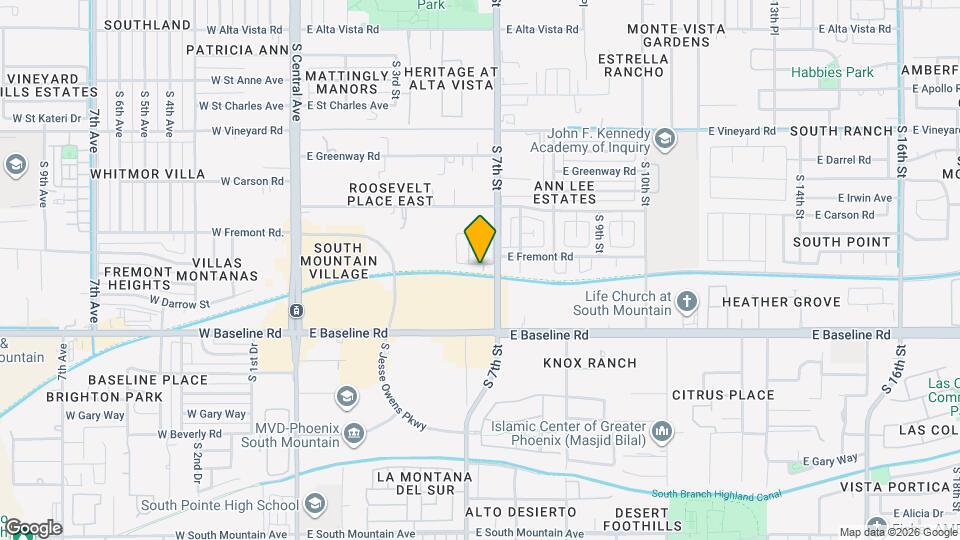 7240 S 7th St Mapa y Detalles de la Ubicación