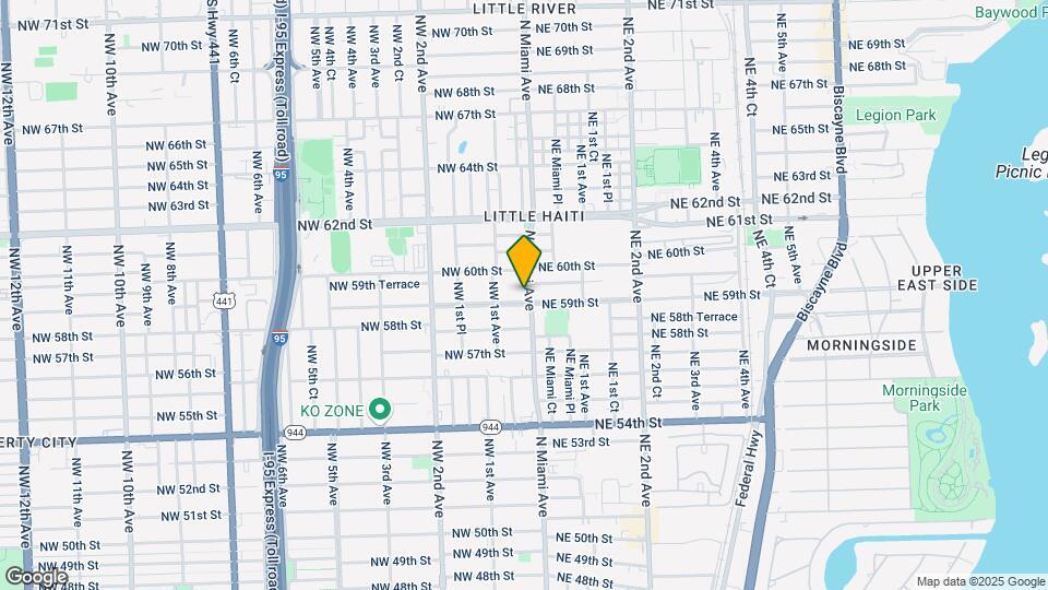 5900 N Miam Ave Map and Location Details