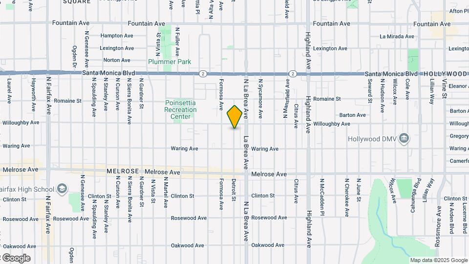 838 N Detroit St, Unit 838 N. Detroit Map and Location Details