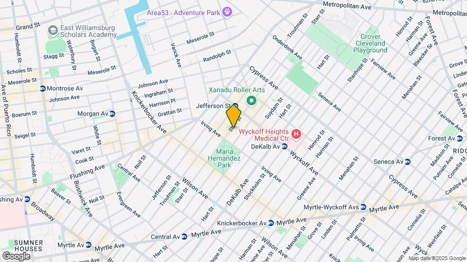 212 Starr St Mapa y Detalles de la Ubicación