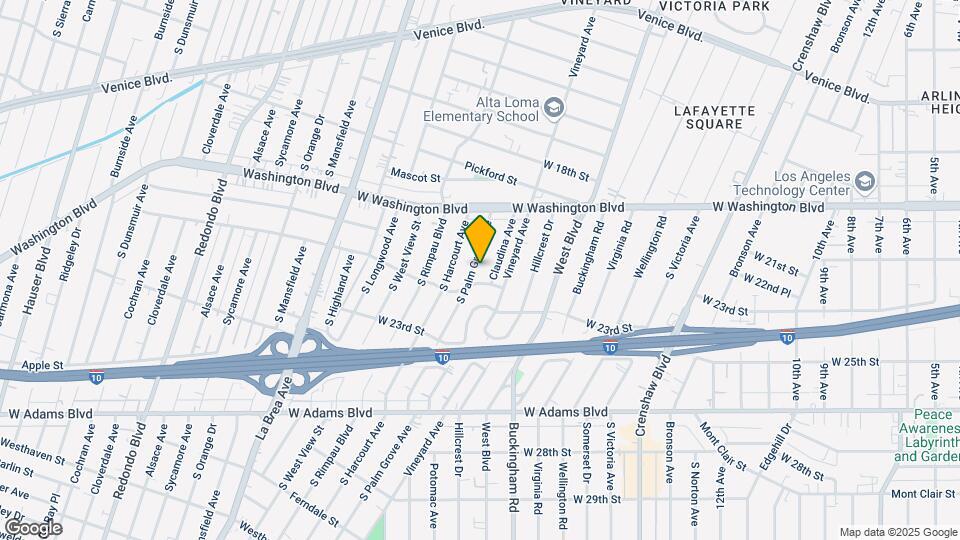 2032 S Palm Grove Ave Map and Location Details