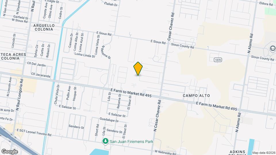 1816 N Yellowwood St Map and Location Details