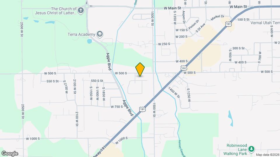 1600 W 560 S Map and Location Details