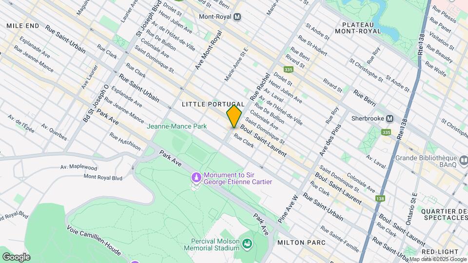 4185 Clark Rue Map and Location Details