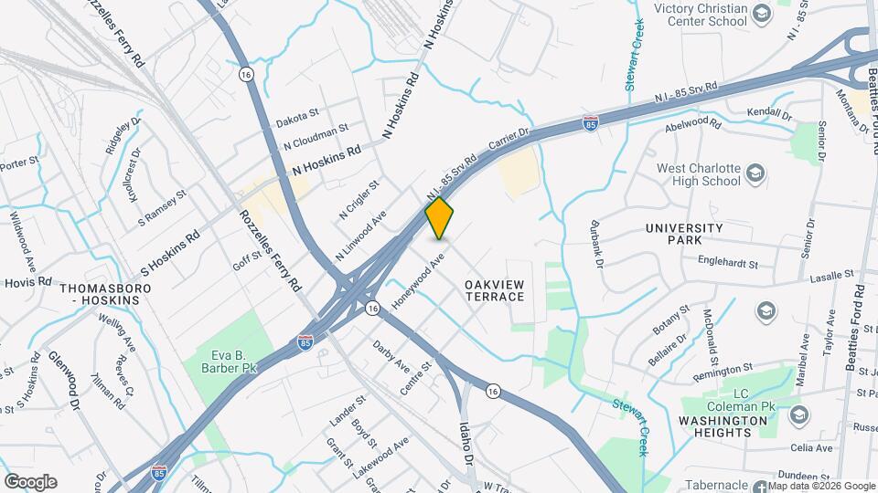 421 Honeywood Ave Map and Location Details