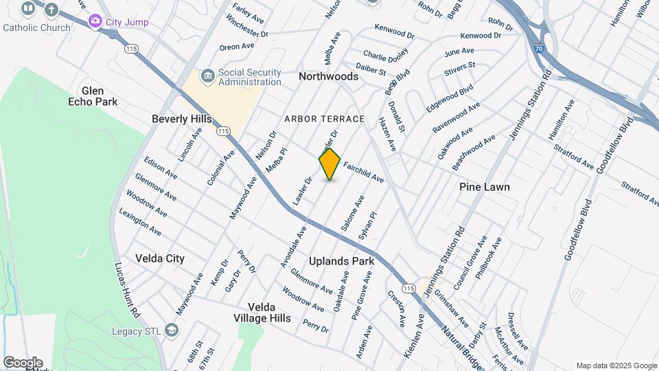 3726 Avondale Ave Map and Location Details