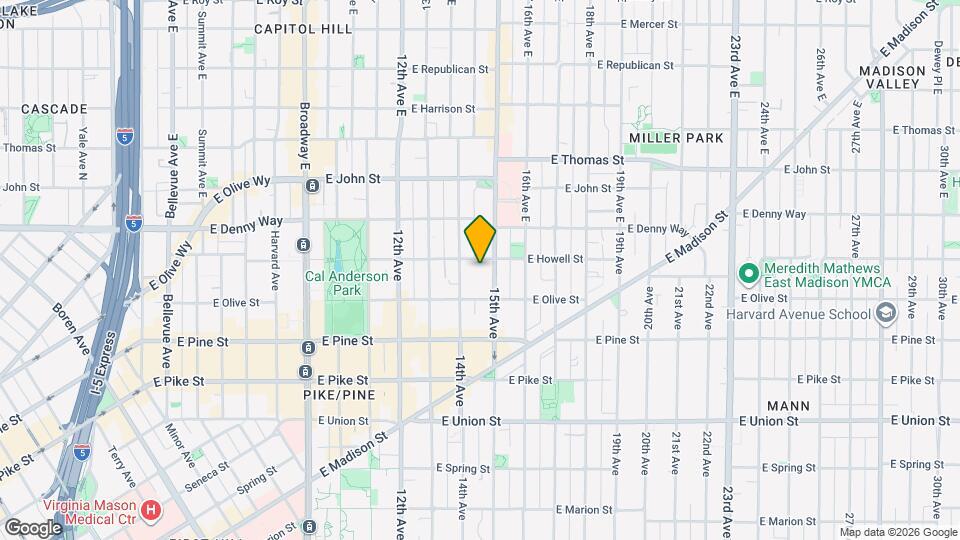 1435 E Howell St Map and Location Details