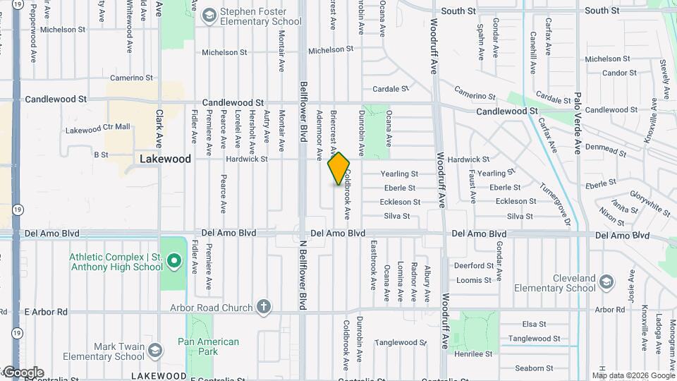 5008 Briercrest Ave Mapa y Detalles de la Ubicación