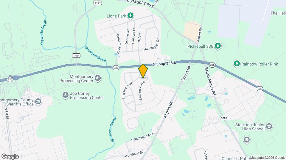 2071 Midlane Drive Map and Location Details