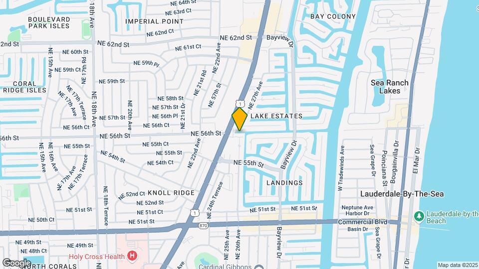 2591 NE 55th Ct Map and Location Details