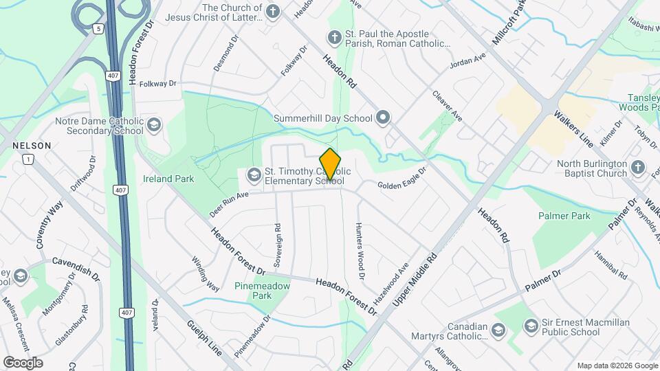 2084 Hunt Crescent Map and Location Details