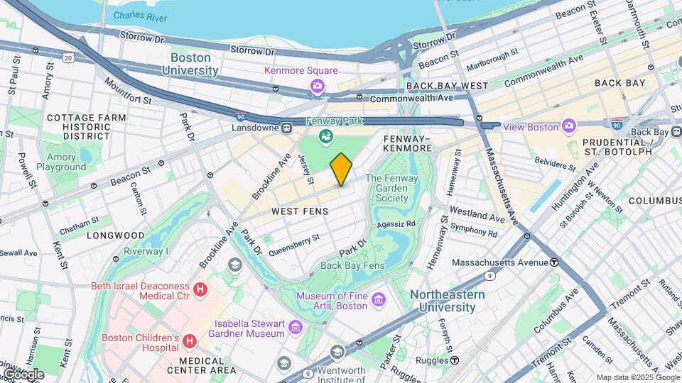 1270 Boylston St, Unit 8 Map and Location Details