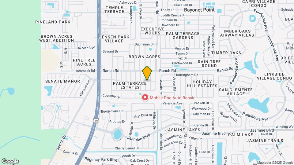 7402 Palisade Dr Map and Location Details